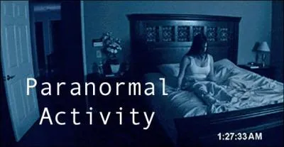 De quel genre est la série de films "Paranormal Activity" dont le premier opus est sorti en France fin 2009 ?