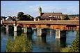 Ce pont couvert en bois est piétonnier et fait 204 m de long ; il traverse le Rhin à Stein et a été construit en 1700. Il se nomme :