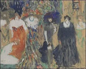 Qui a peint "Les sept actrices" ?