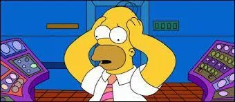 Homer ______ à la centrale nucléaire, il est fainéant, et il n'en fait qu'à sa tête et il ne fait pas le ______ demandé.