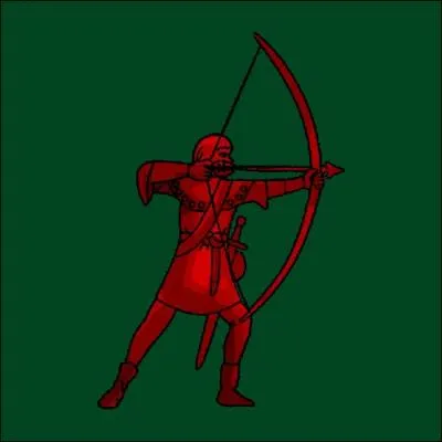 Chasseur rouge sur fond vert, il s'agit de la maison :