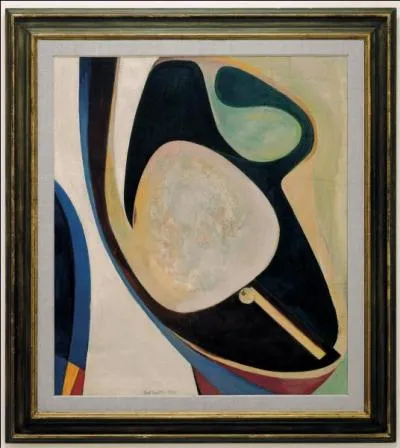 Cette toile intitulée "Forme curve", quel peintre en a la paternité ?