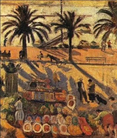 Qui a peint Le marché (qui a lieu tous les mercredis) ?