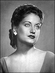 Chanteuse syrienne née le 25 novembre 1917 et décédée à 26 ans...