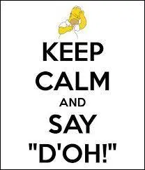 Quel personnage emploie souvent l'expression "D'oh" ?
