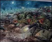 Le capitaine Jacques Chevalier crit ceci dans une lettre du 24 mars :  Ceux qui peuvent vraiment parler de l'enfer de [...] sont les units qui ont combattu de 20 heures  7 heures du matin sous un dluge de feu et d'acier de Viets bourrs de choum-choum, marchant sur les morts et attaquant aux lance-flammes. .
De quel vnement est-il question ?