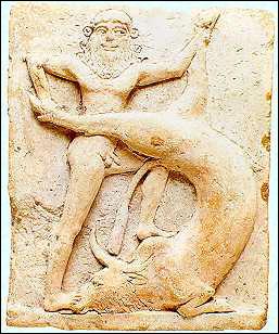 Qui est ce roi légendaire (3000 av. J.-C.) de la cité d'Ourouk, terrassant le taureau ?