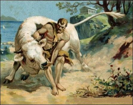 Dans lequel de ses 12 travaux Hercule devra-t-il capturer le taureau du roi Minos de Crète ?