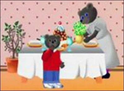 De quelle couleur est la robe de la maman de Petit Ours brun ?