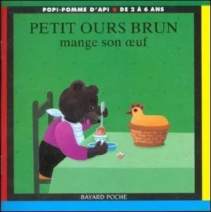 De quelle couleur est le pull de Petit Ours brun ?