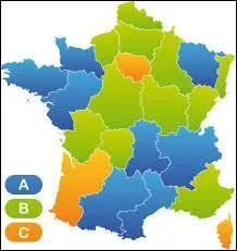 Dans quelle zone du calendrier des vacances scolaires trouve-t-on l'académie de Grenoble ?