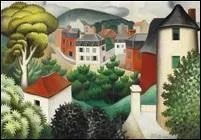 Qui a peint "Paysage de banlieue boisée" ?