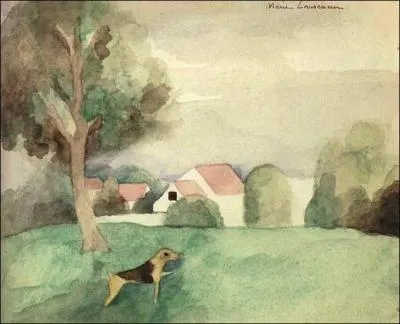 Qui a peint "Paysage au chien" ?