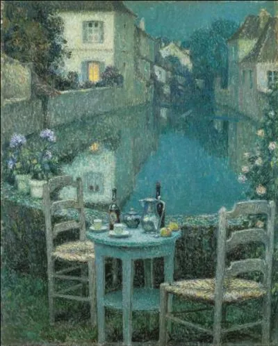 Qui a peint "La petite table au crépuscule" ?