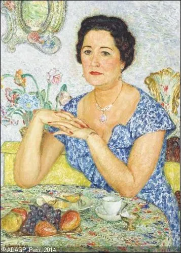 Qui a peint "Femme assise dans un intérieur" ?