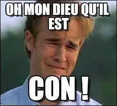 ... mon dieu ! Vous ne faites pour l'instant aucune faute ! Mince.