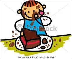 Hier, _____ avez mangé un gâteau au chocolat.