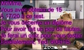 Ted reprend la grosse tête, en vous annonçant que le ... Morgan Freeman sera son avocat.