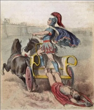 Il a traîné son corps devant les murailles de Troie avec son char tiré par ses deux chevaux immortels : comment se nomment-ils ?