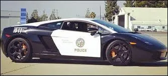 Dans quel pays la police a-t-elle cette Lamborghini Gallardo ?