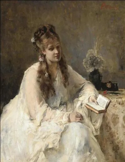 Qui a peint "Jeune femme en blanc" ?