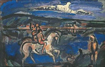 Qui a peint "Les chevaliers" ?