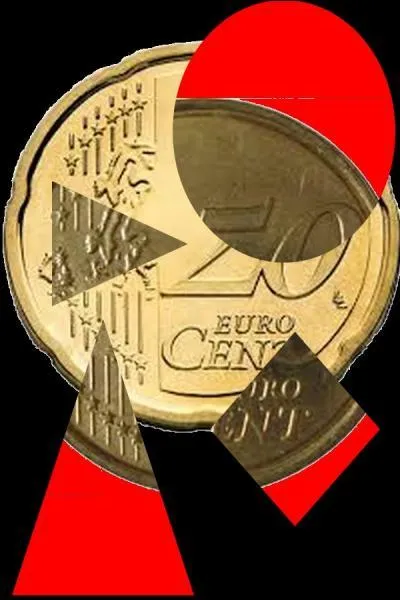 Quelle pièce de monnaie n'est pas sur la photo ?