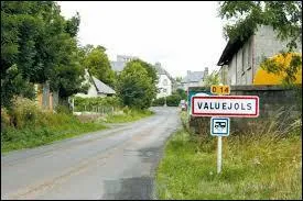 Nous entrons dans le village Auvergnat de Valuéjols. Nous sommes dans le département ...