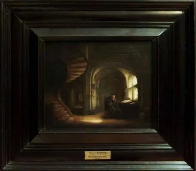 Qui a peint "Philosophe au livre ouvert" ?