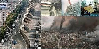 Ces images nous montrent la ville japonaise de Kobé ravagée par un violent séisme, qui a eu lieu ...