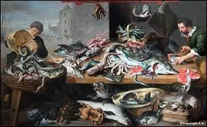 Il est frais mon poisson dit le poissonnier. Vous vérifiez, bien sûr, qu'il ne soit pas flasque. Il est rigide, son il vif et ses branchies rosées ou rouge vif sont une garantie de fraîcheur. De plus, l'abdomen n'est pas distendu, la peau luisante et glissante au toucher en sont les caractéristiques sans faille.
Comptez les fautes.