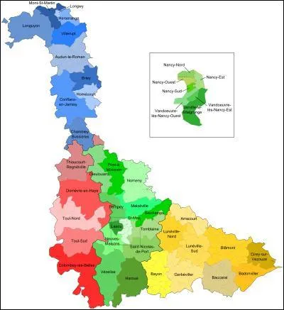 Laquelle de ces communes ne pouvez-vous pas voir en Meurthe-et-Moselle ?