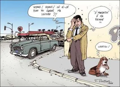 La voiture était légèrement pourrie, l'imper aussi, le type avait vraiment l'air idiot, c'est bien la preuve que les apparences sont souvent trompeuses !