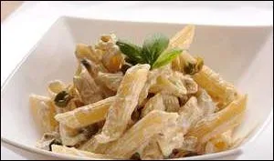 Que sont ces pâtes préparées au chèvre frais ?