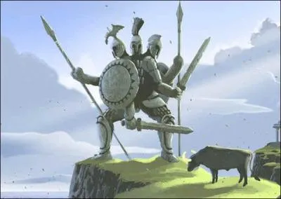 Qui est ce géant colossal dans la mythologie grecque, sa principale richesse consistait en un troupeau de bufs magnifiques ?