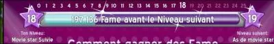 Plus ton niveau est haut, plus tu es connu.