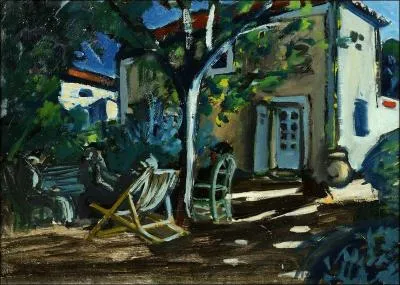 Qui a peint "Coin de jardin" ?