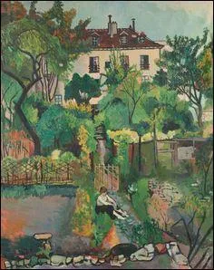 Qui a peint "Paysage à Montmartre, le jardin de la rue Cortot" ?