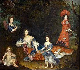 Ce tableau représente Madame de Montespan et ses enfants. Il est de Courbet.