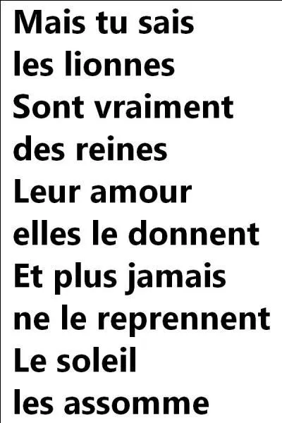 Quelle est la réponse ?