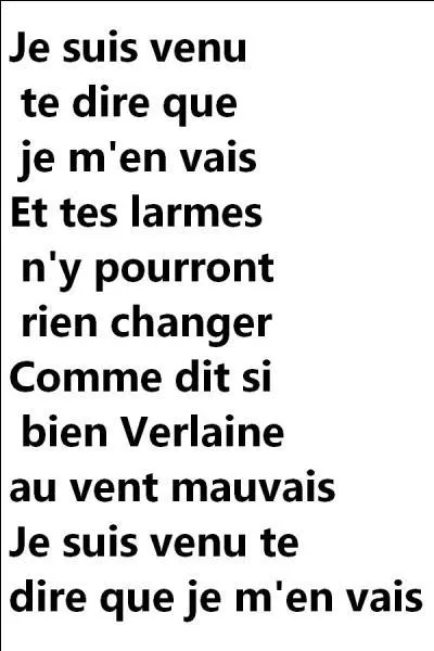 Quelle est la réponse ?