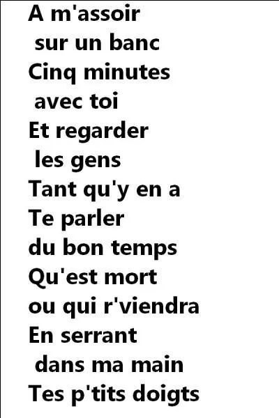 Quelle est la réponse ?