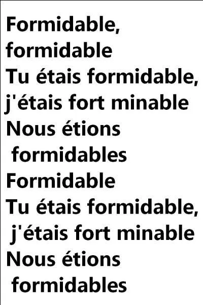 Quelle est la réponse ?