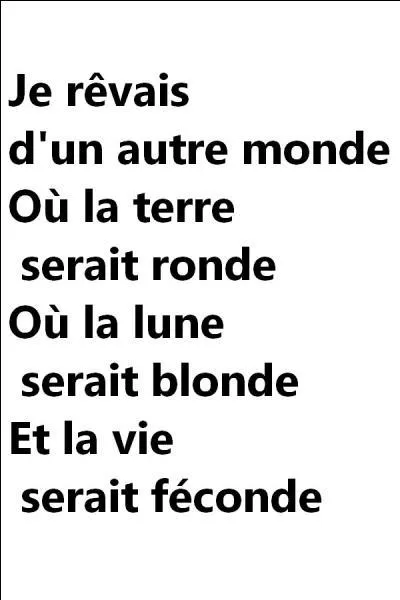 Quelle est la réponse ?