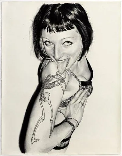 Cette femme est dessinée, et non photographiée !