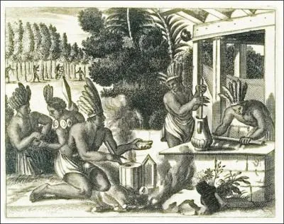 Les Aztèques tirent de la fève de cacao un breuvage amer et épicé :