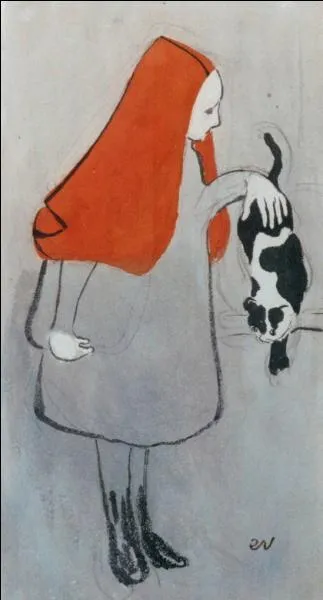 Qui a peint "Jeune fille au chat" ?