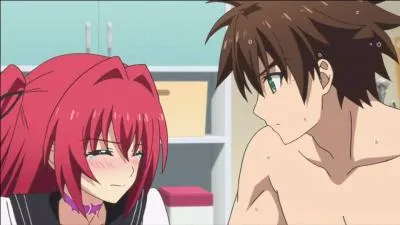 Dans Shinmai maou no Keiyakusha, que représente la marque violette que Mio a autour du coup ?