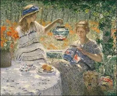 Qui a peint "Lanterne et coucher de soleil" ?