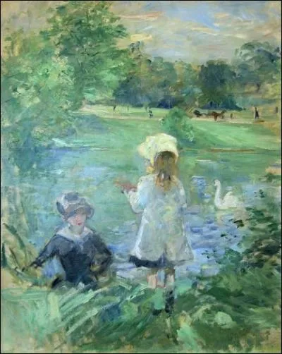 Qui a peint "Au bord du lac" ?